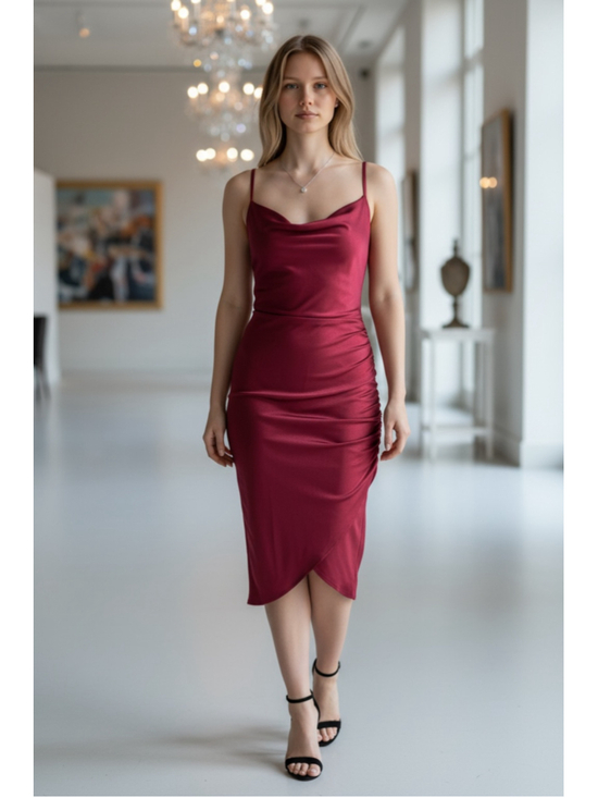 Windsor Dresses & Skirts - Women's Windsor Red Midi Dress Size M